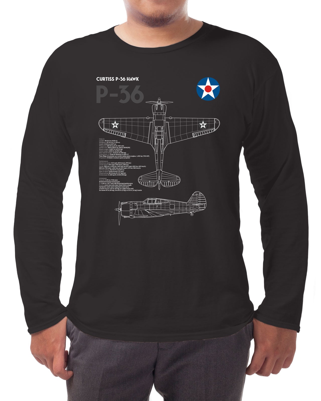 P-36 Hawk - Long-sleeve T-shirt