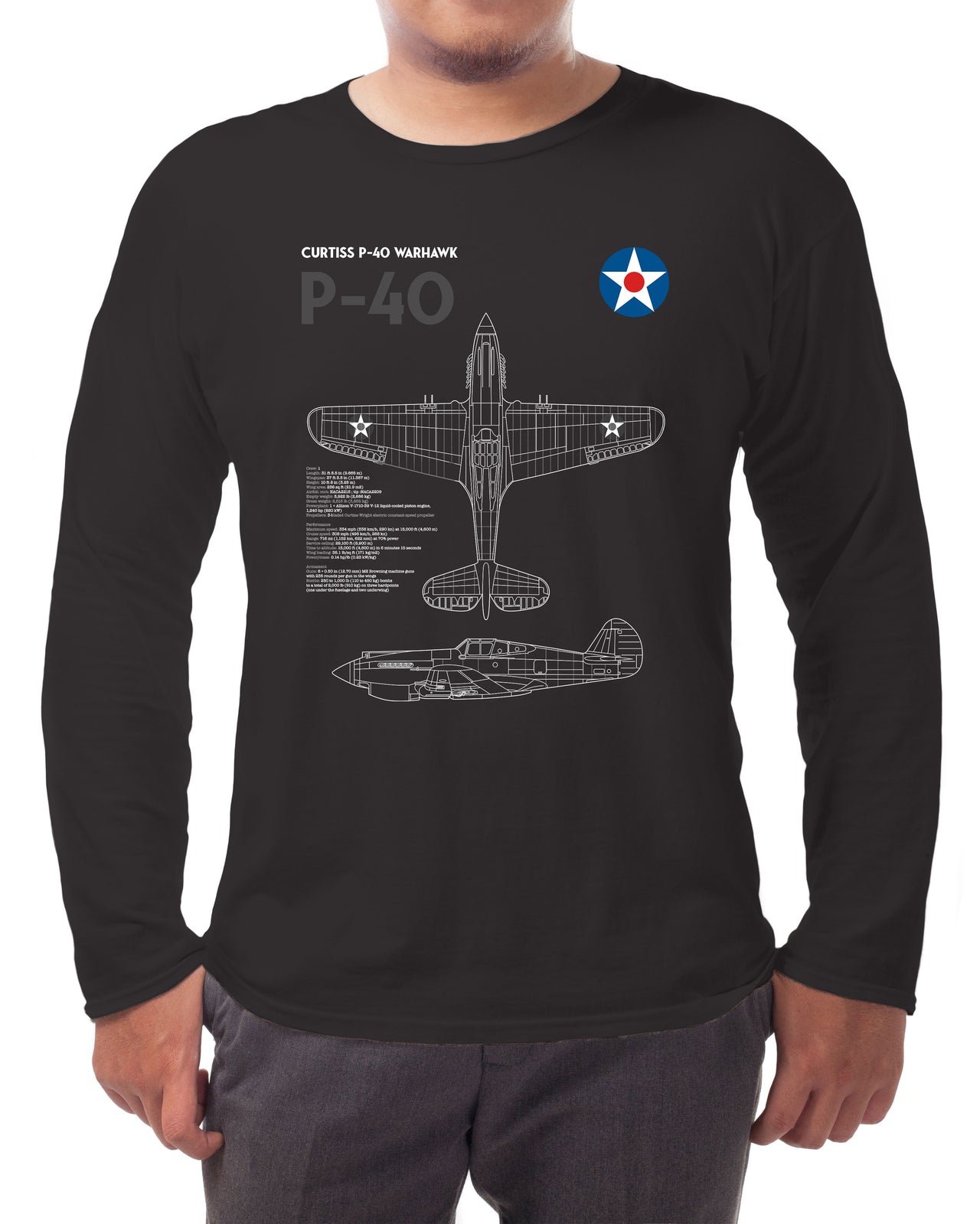 P-40 Warhawk - Long-sleeve T-shirt