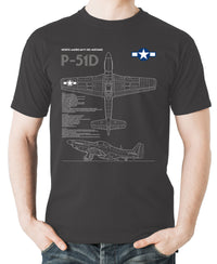 Thumbnail for P-51D Mustang - T-shirt