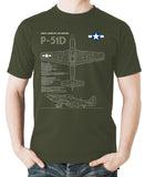 P-51D Mustang - T-shirt