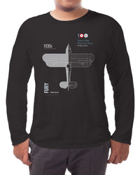 Thumbnail for Hawker Fury - Long-sleeve T-shirt