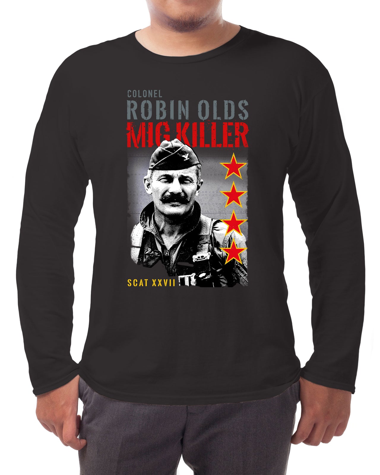 Robin Olds - MIG Killer - Long-sleeve T-shirt