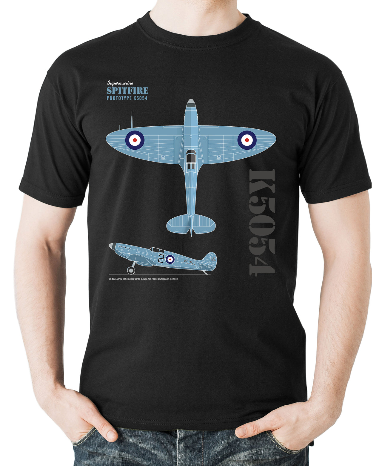 Spitfire Prototype K5054 - T-shirt