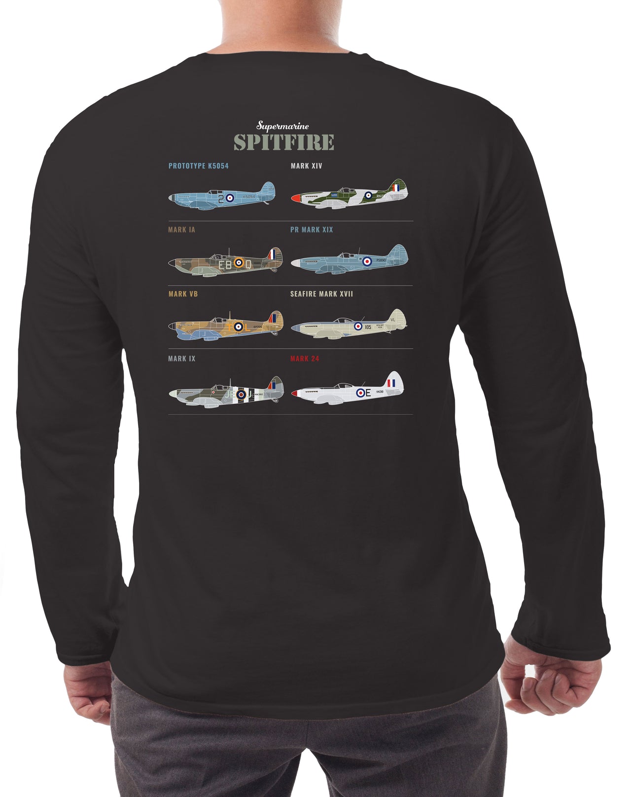 Spitfire Prototype K5054 - Long-sleeve T-shirt