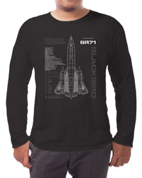 Thumbnail for SR-71 Blackbird - Long-sleeve T-shirt