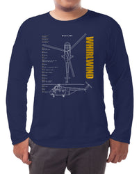Thumbnail for Whirlwind Helicopter - Long-sleeve T-shirt