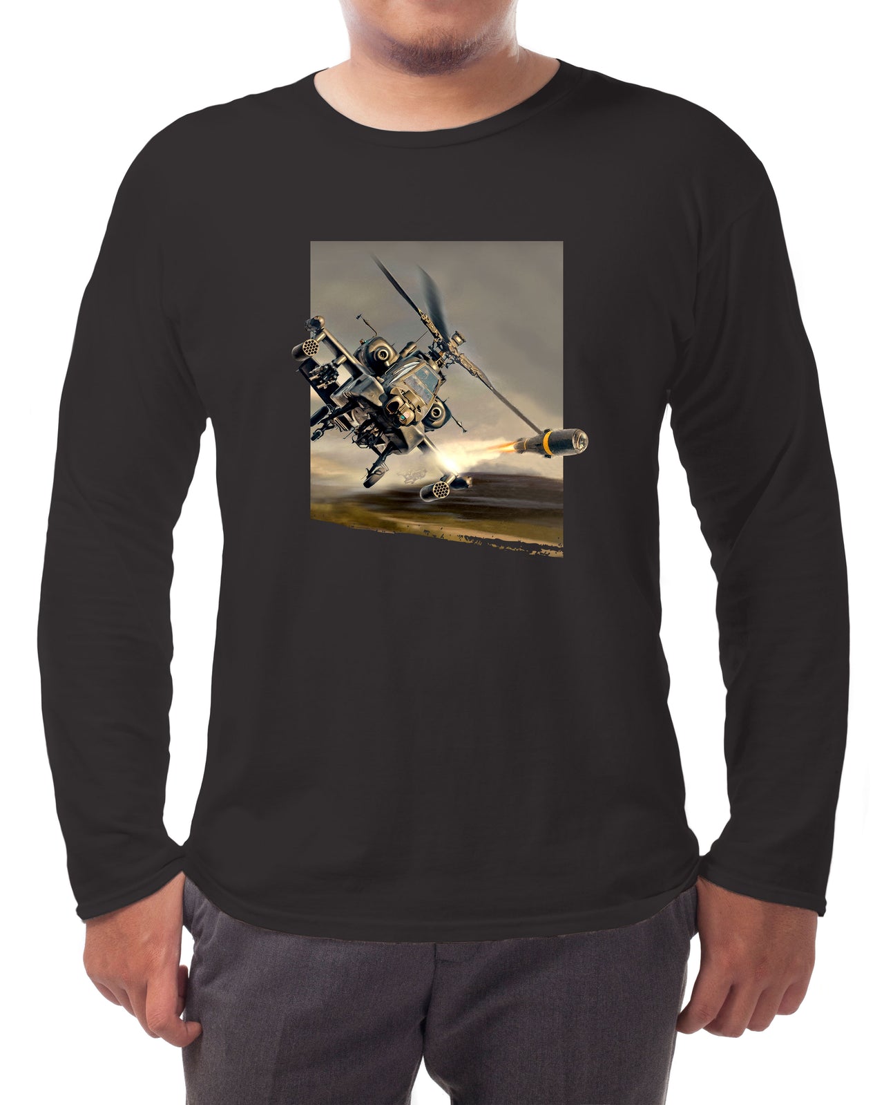 AH-64 Apache - Long-sleeve T-shirt