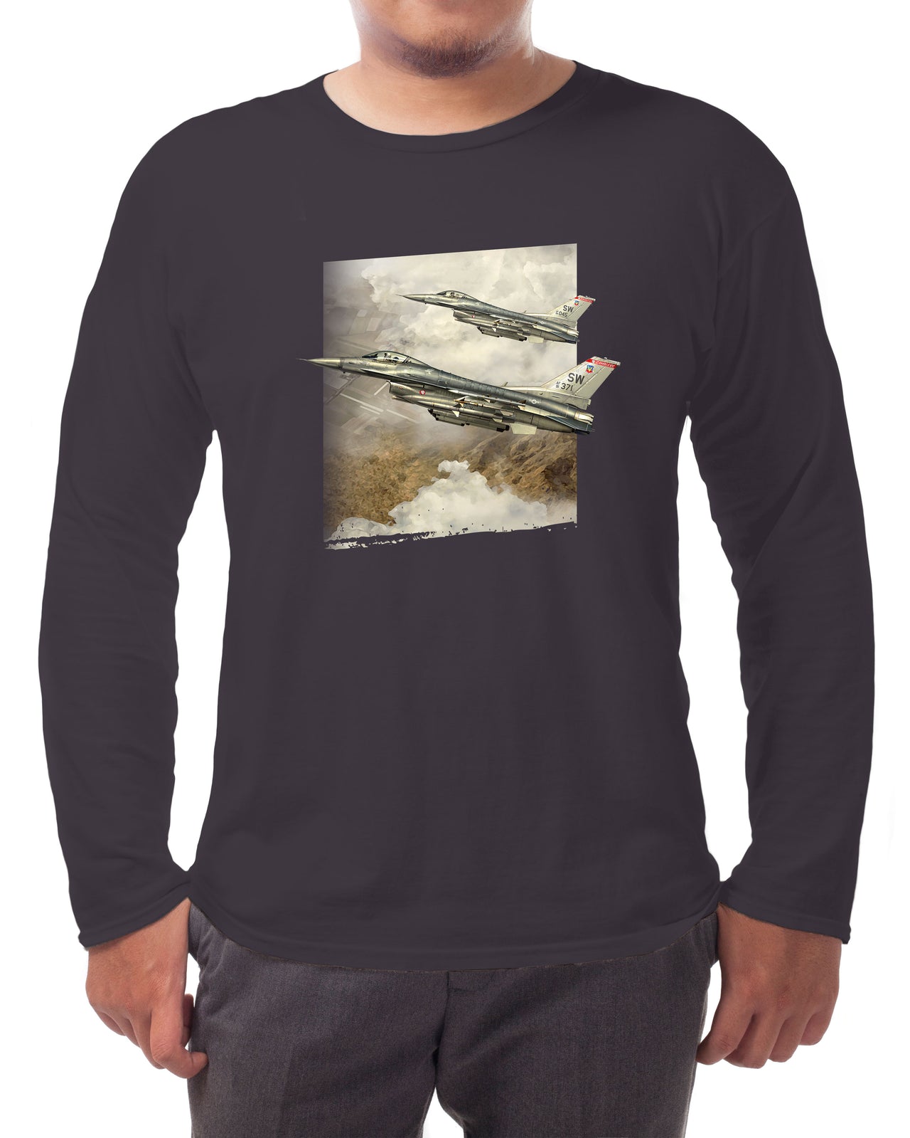 F-16 Gamblers - Long-sleeve T-shirt