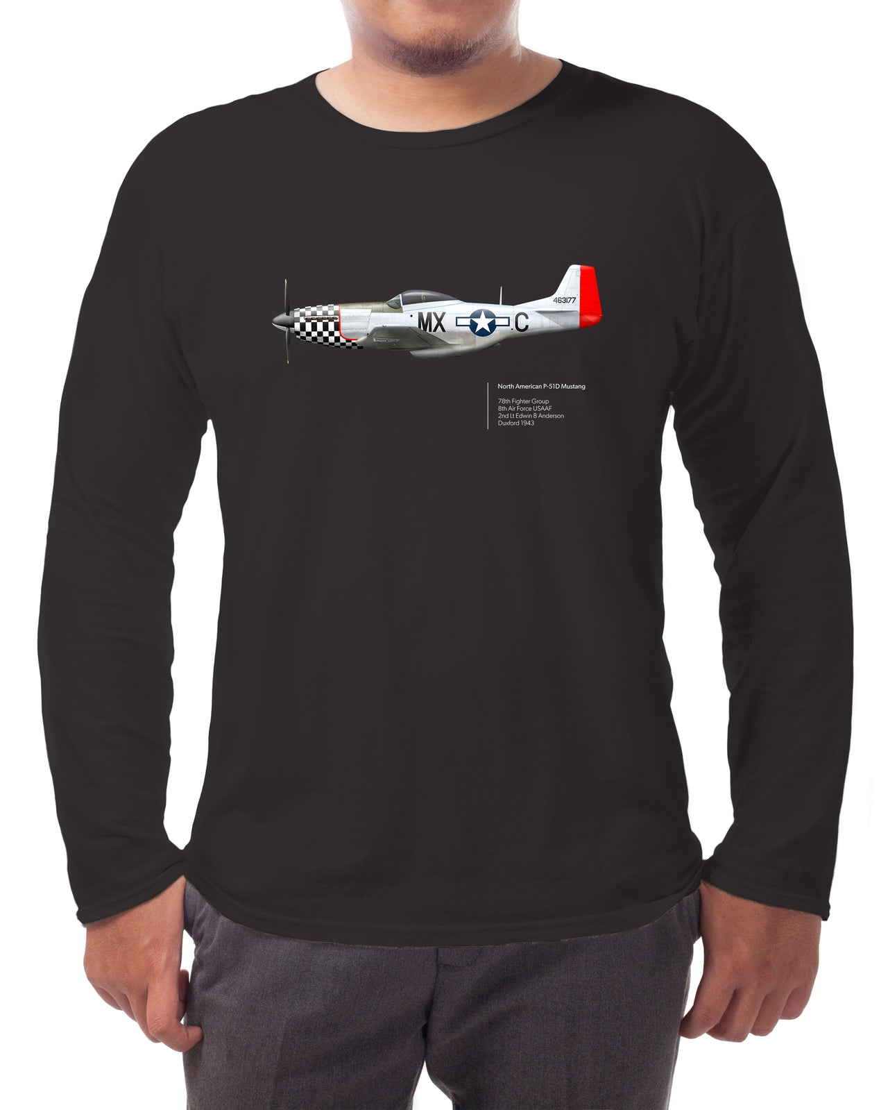 Mustang 78th FG - Long-sleeve T-shirt