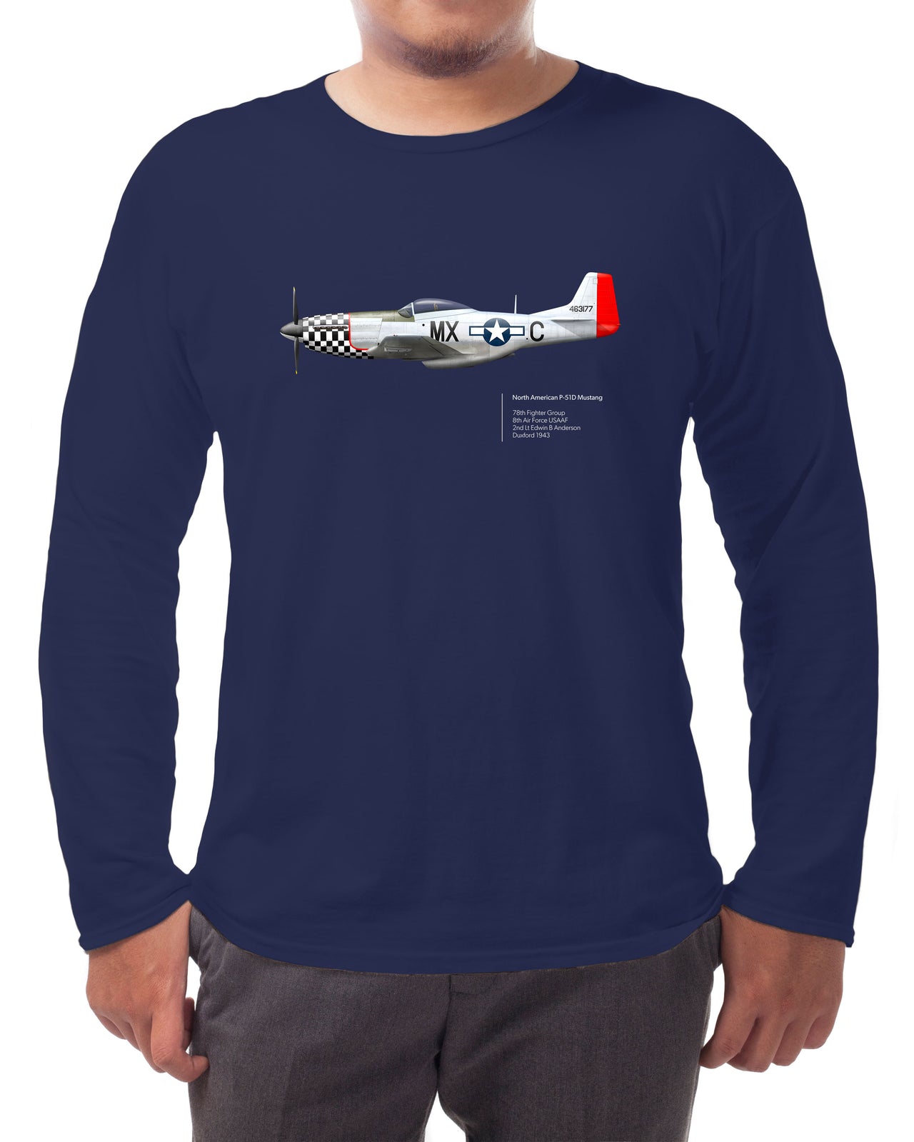 Mustang 78th FG - Long-sleeve T-shirt