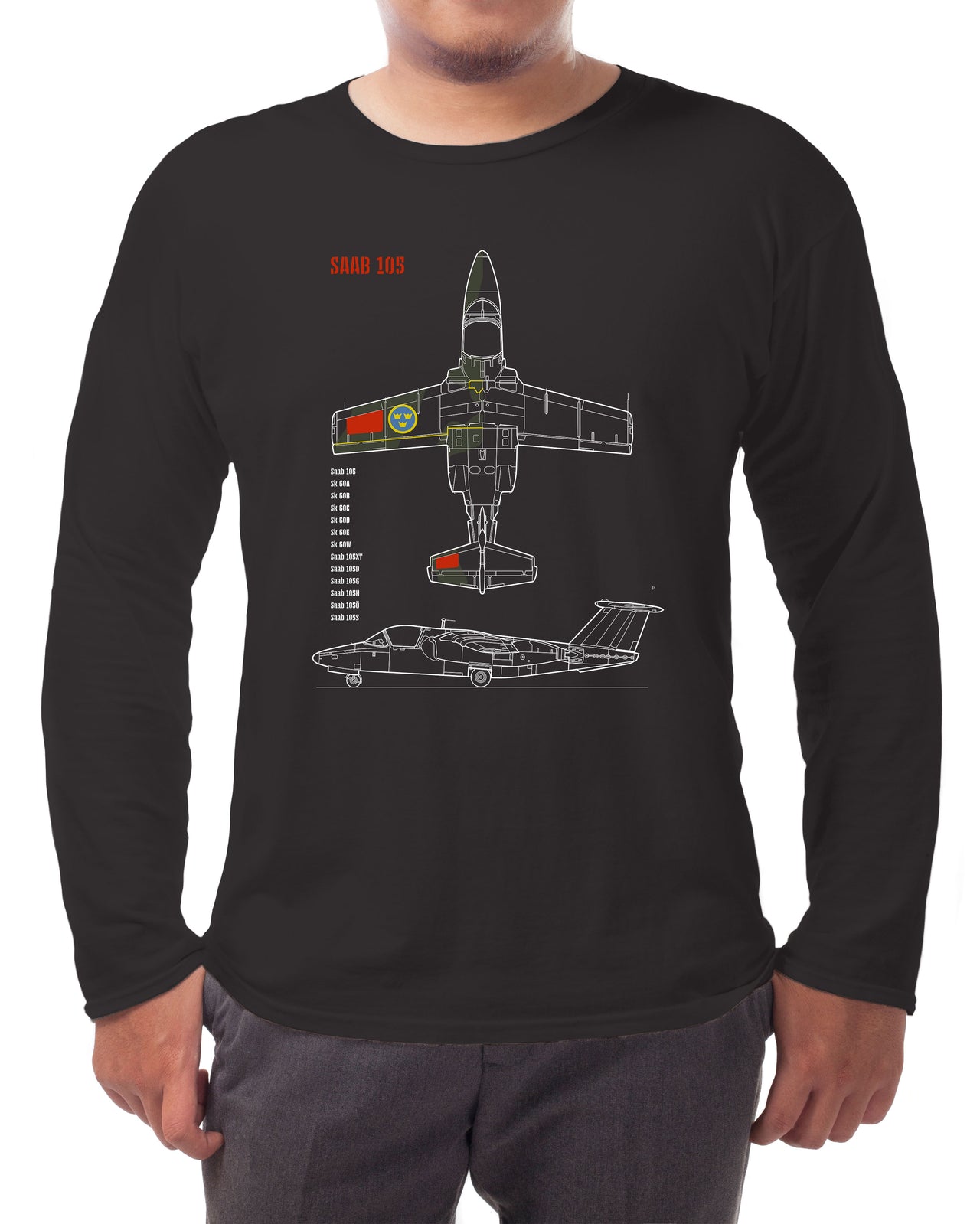 Saab 105 - Long-sleeve T-shirt
