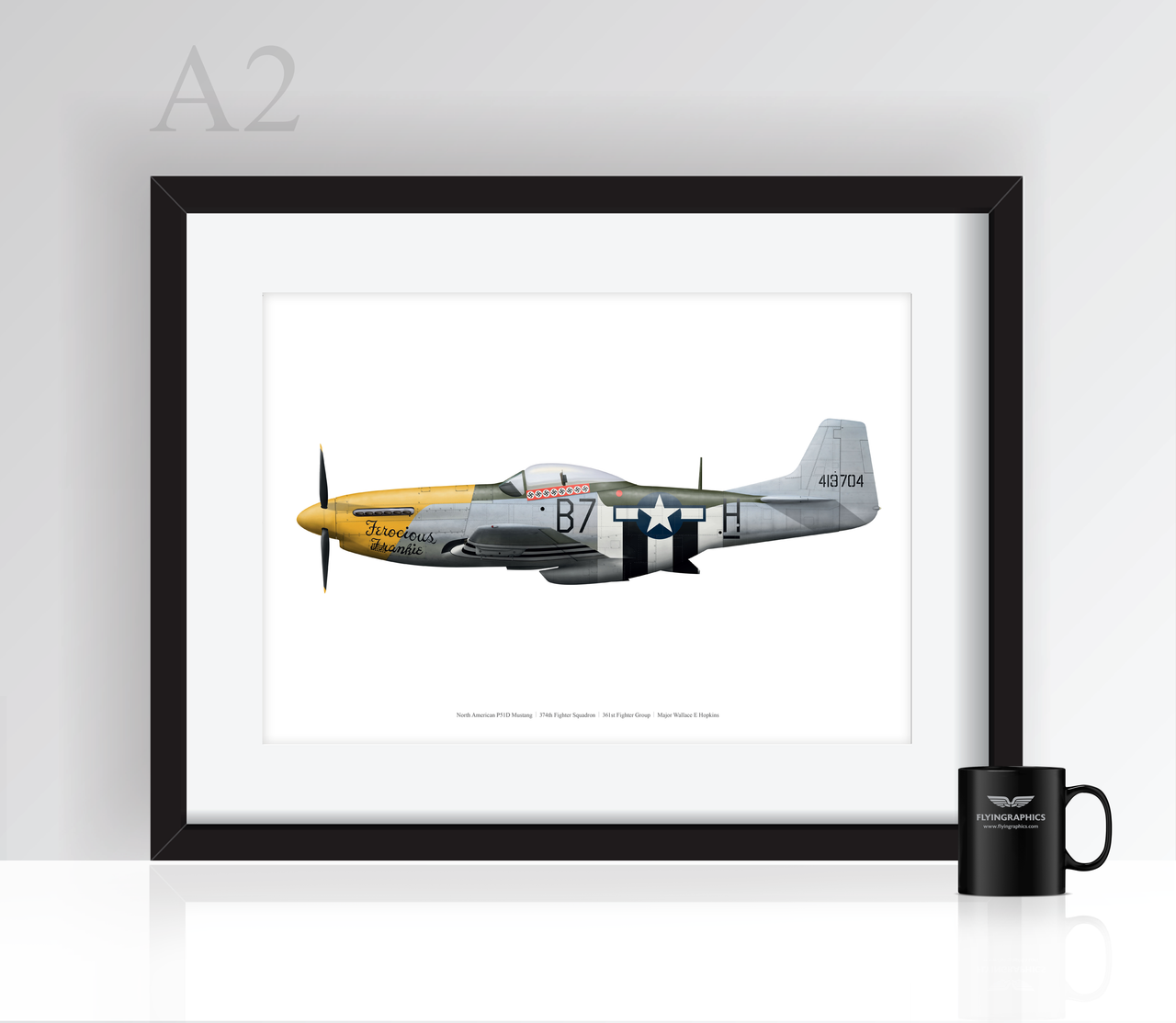 P-51 Mustang 'Ferocious Frankie' - Poster