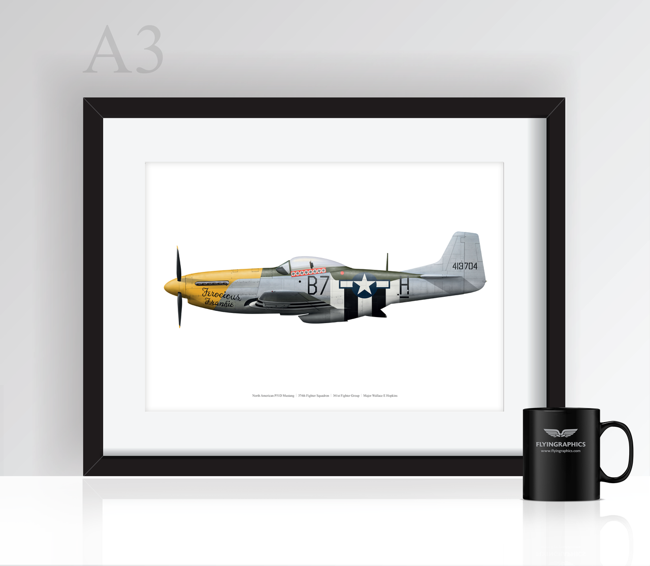 P-51 Mustang 'Ferocious Frankie' - Poster