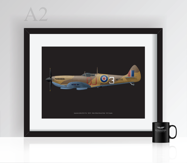 BBMF Spitfire MK LF IXe - Poster
