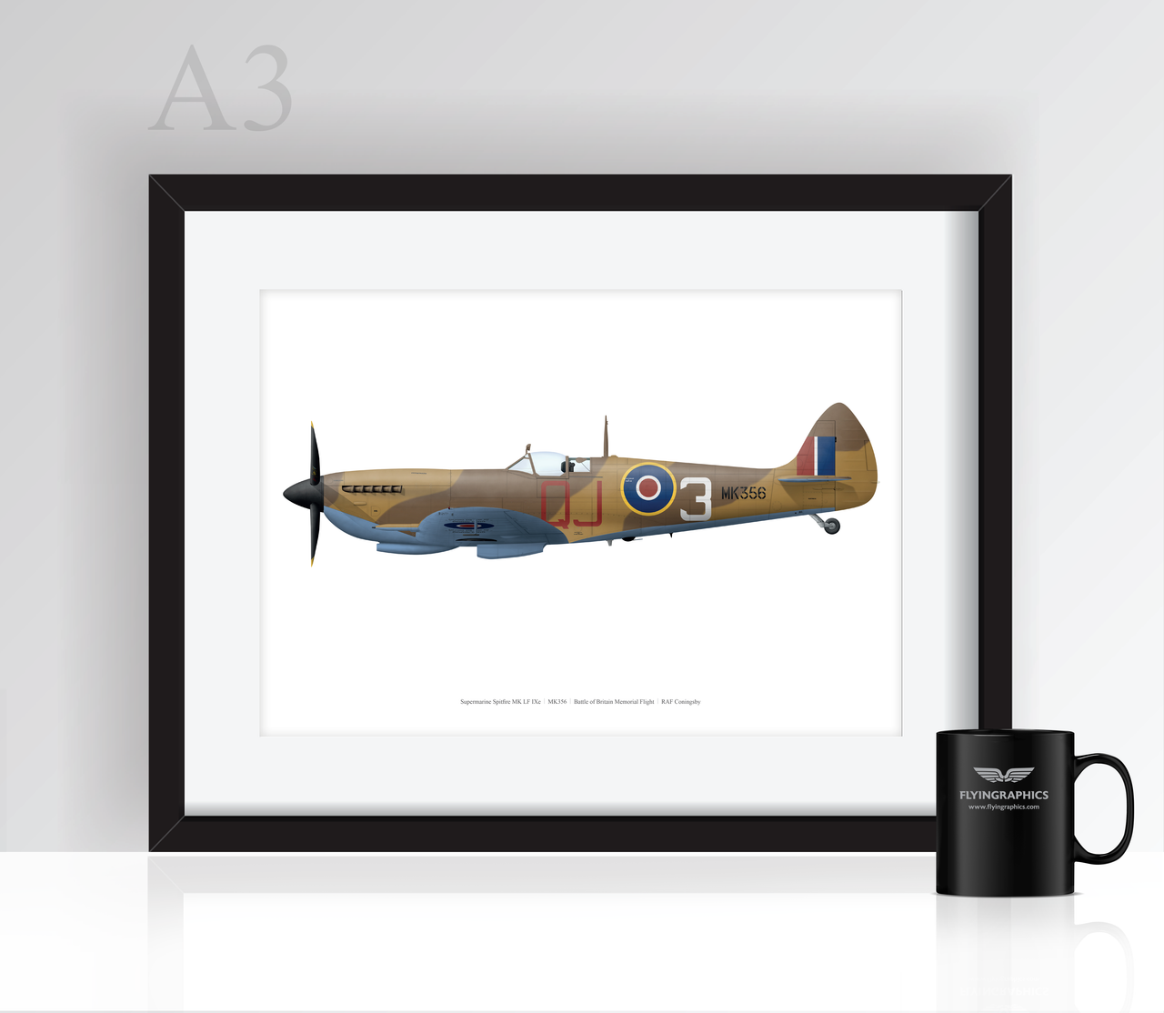 BBMF Spitfire MK LF IXe - Poster